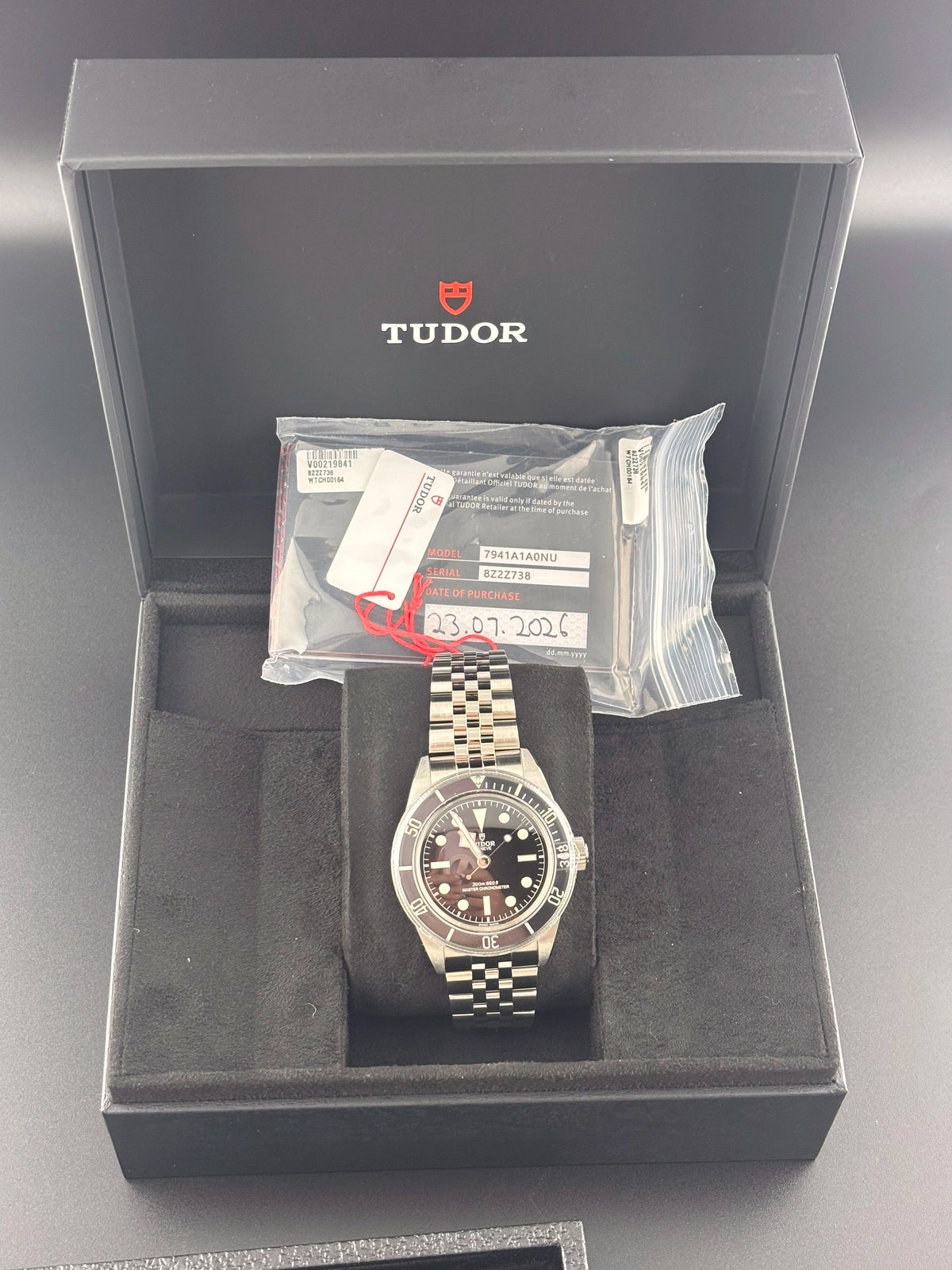 Tudor Black Bay Black Dial on Bracelet M7941A1A0NU-0003 Complete 2026