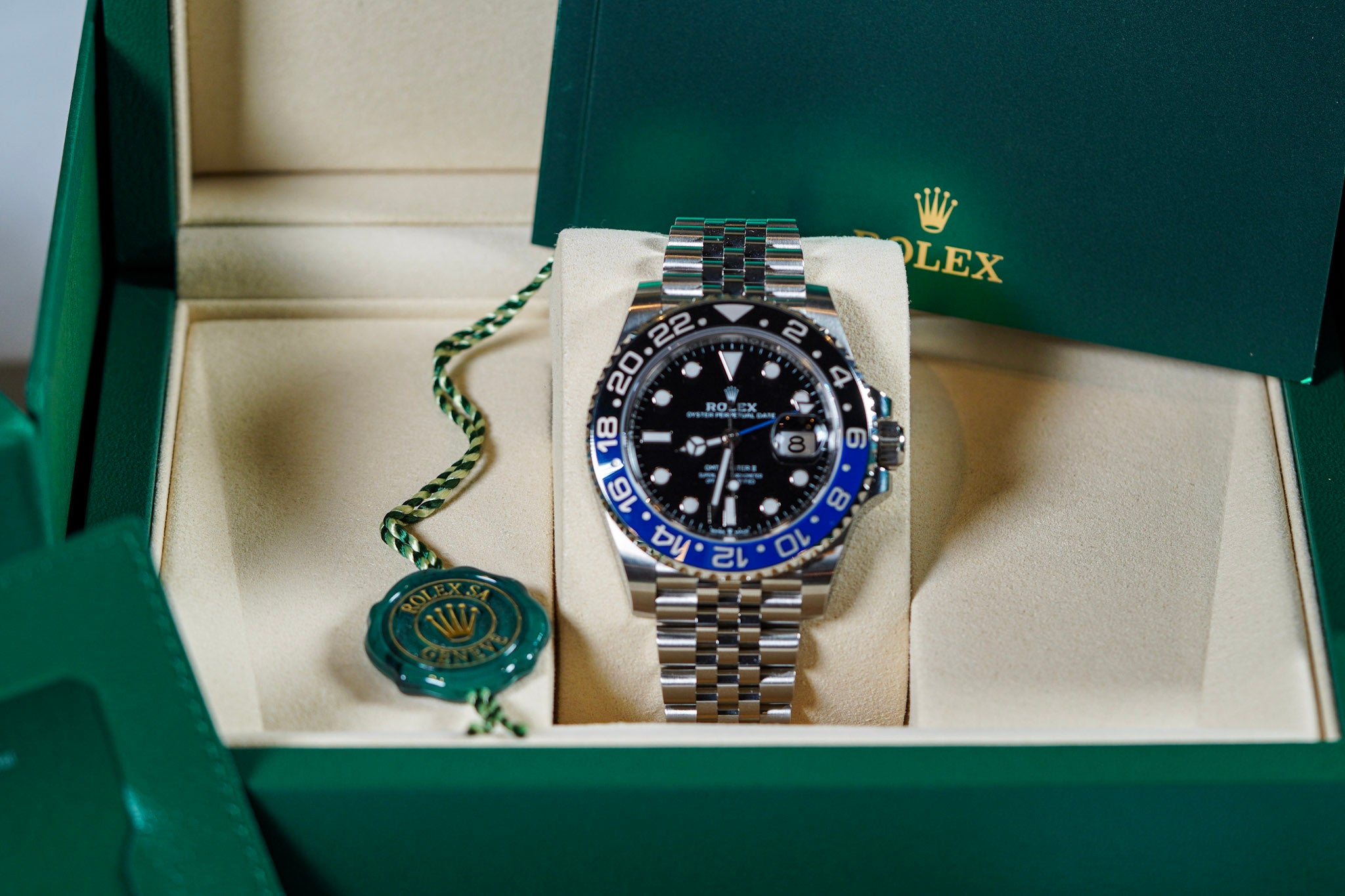 2025 Rolex GMT-Master II “Batgirl” 126710BLNR – Jubilee Bracelet – Full Set