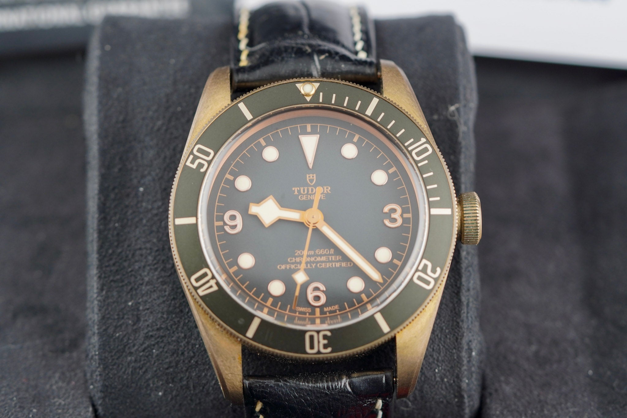 Tudor Black Bay Bronze Slate Grey Dial on Leather Strap M79250BA-0001 Complete 2021