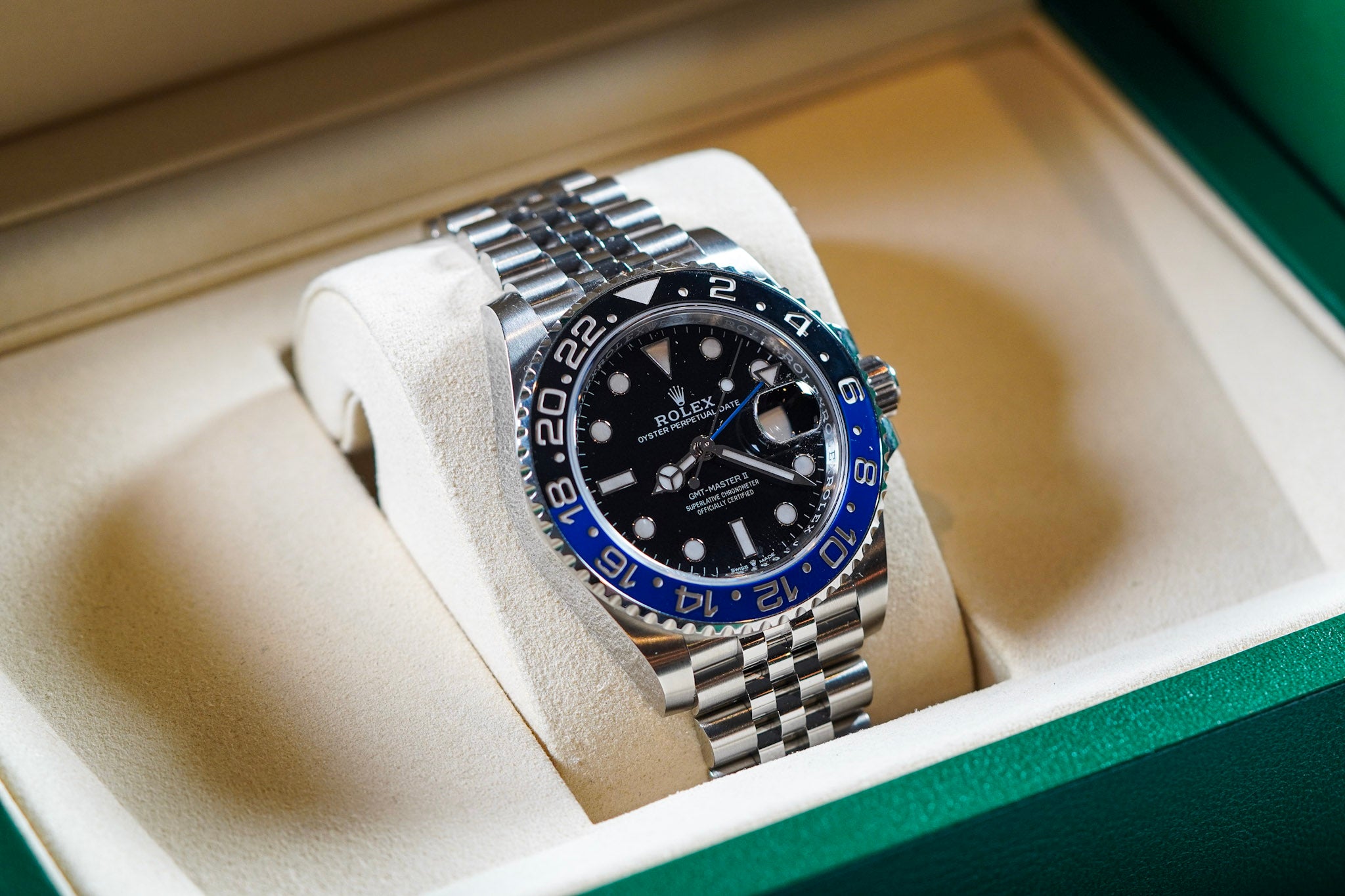 2025 Rolex GMT-Master II “Batgirl” 126710BLNR – Jubilee Bracelet – Full Set