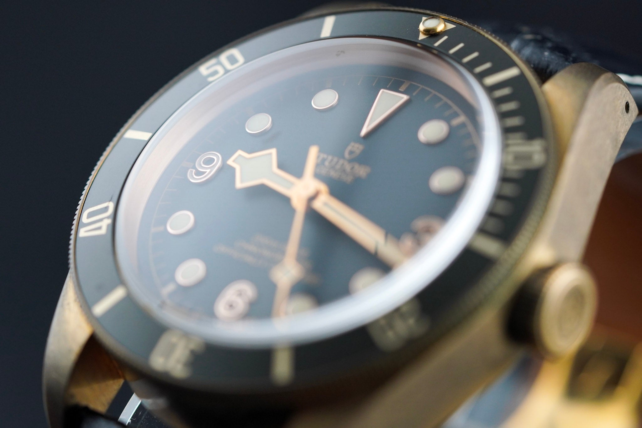 Tudor Black Bay Bronze Slate Grey Dial on Leather Strap M79250BA-0001 Complete 2021