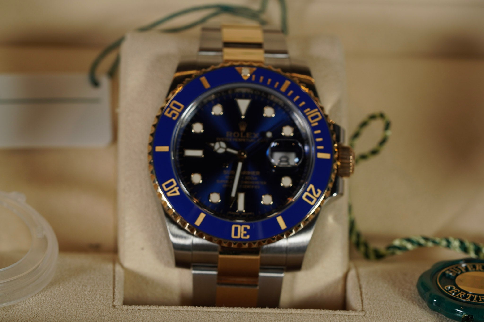 š š„ 2018 Rolex Bluesy Submariner 116613LB ā Blue Dial ā Full Set š„