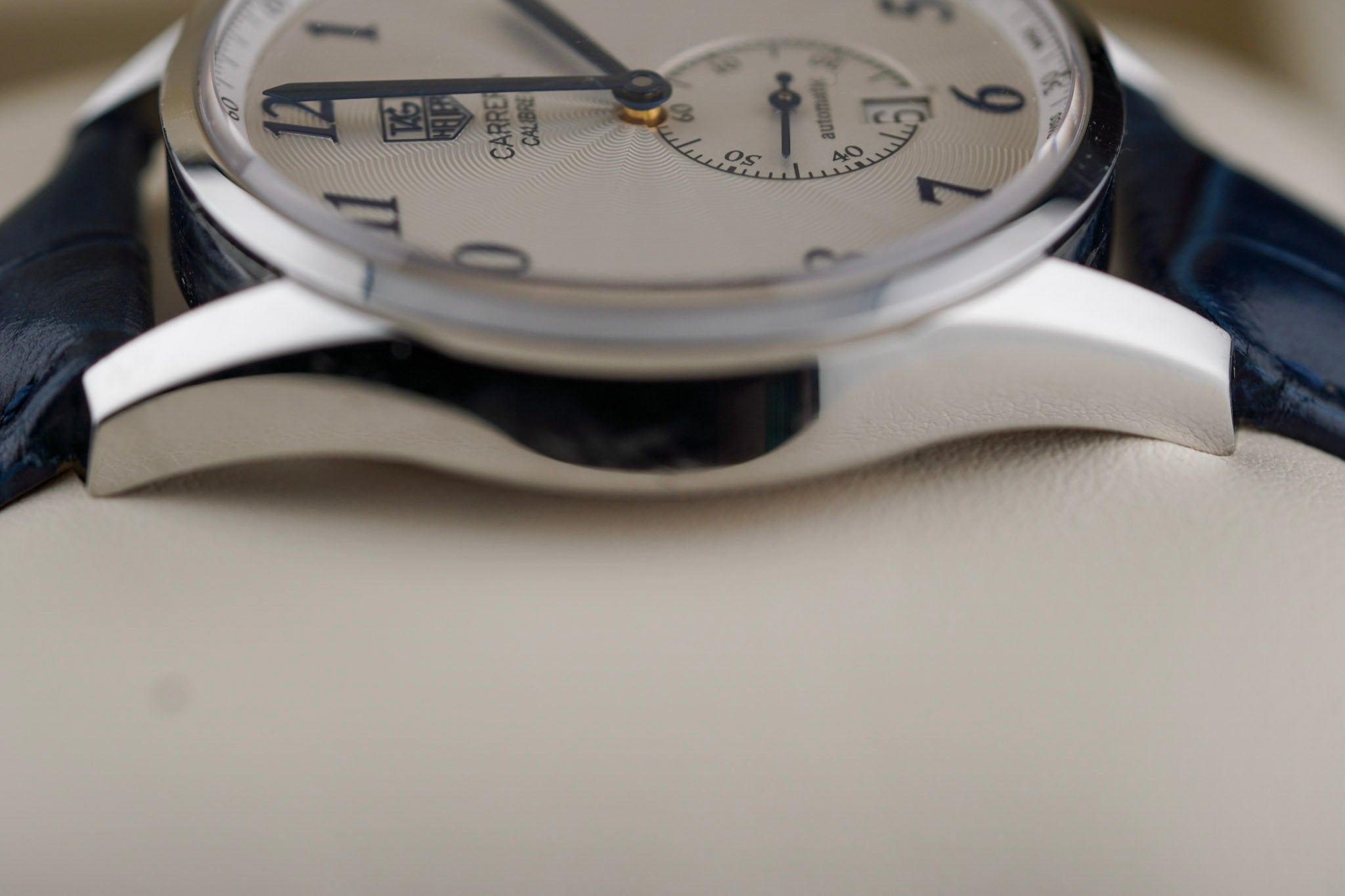 Tag Heuer Carrera Colibre White Dial on Stainless Steel WAS2111.BA0732 Complete 2015
