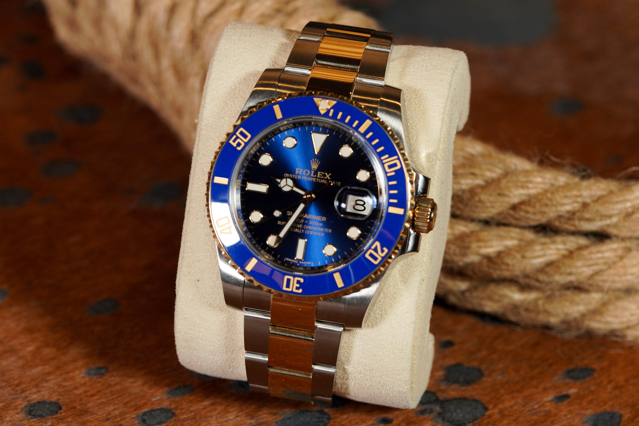 š š„ 2018 Rolex Bluesy Submariner 116613LB ā Blue Dial ā Full Set š„