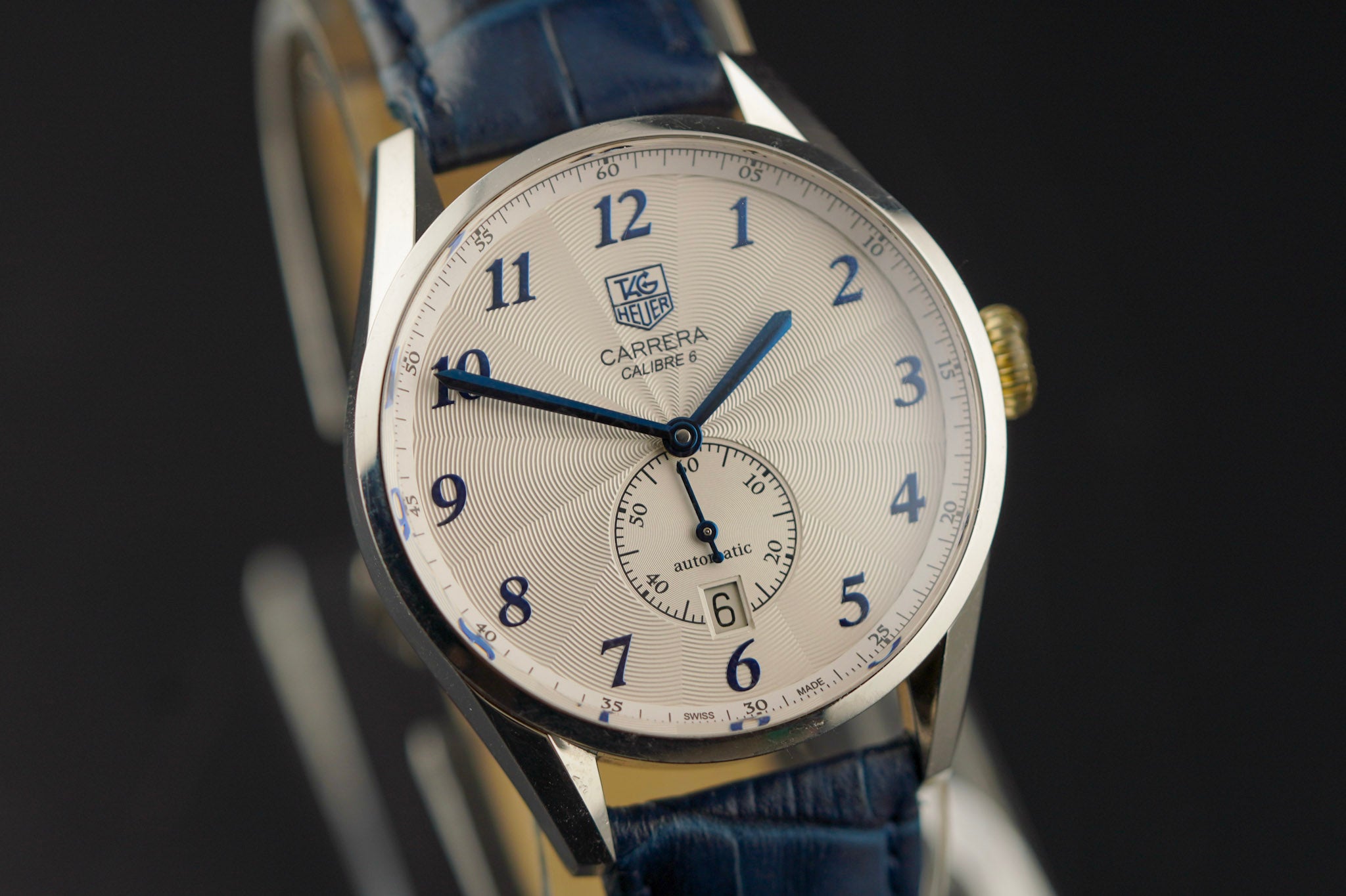 Tag Heuer Carrera Colibre White Dial on Stainless Steel WAS2111.BA0732 Complete 2015