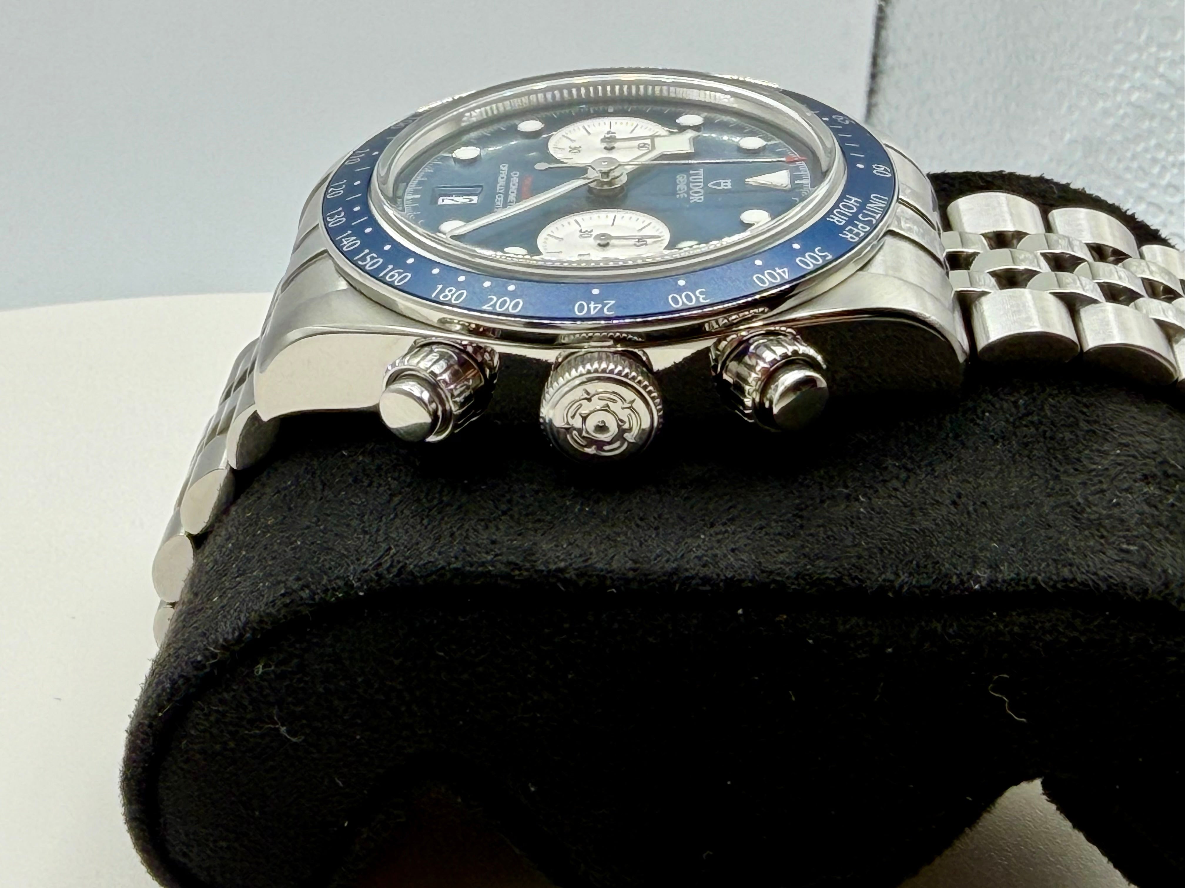 Tudor Black Bay Chrono Blue Dial on Bracelet M79360B-0002 Complete 2024