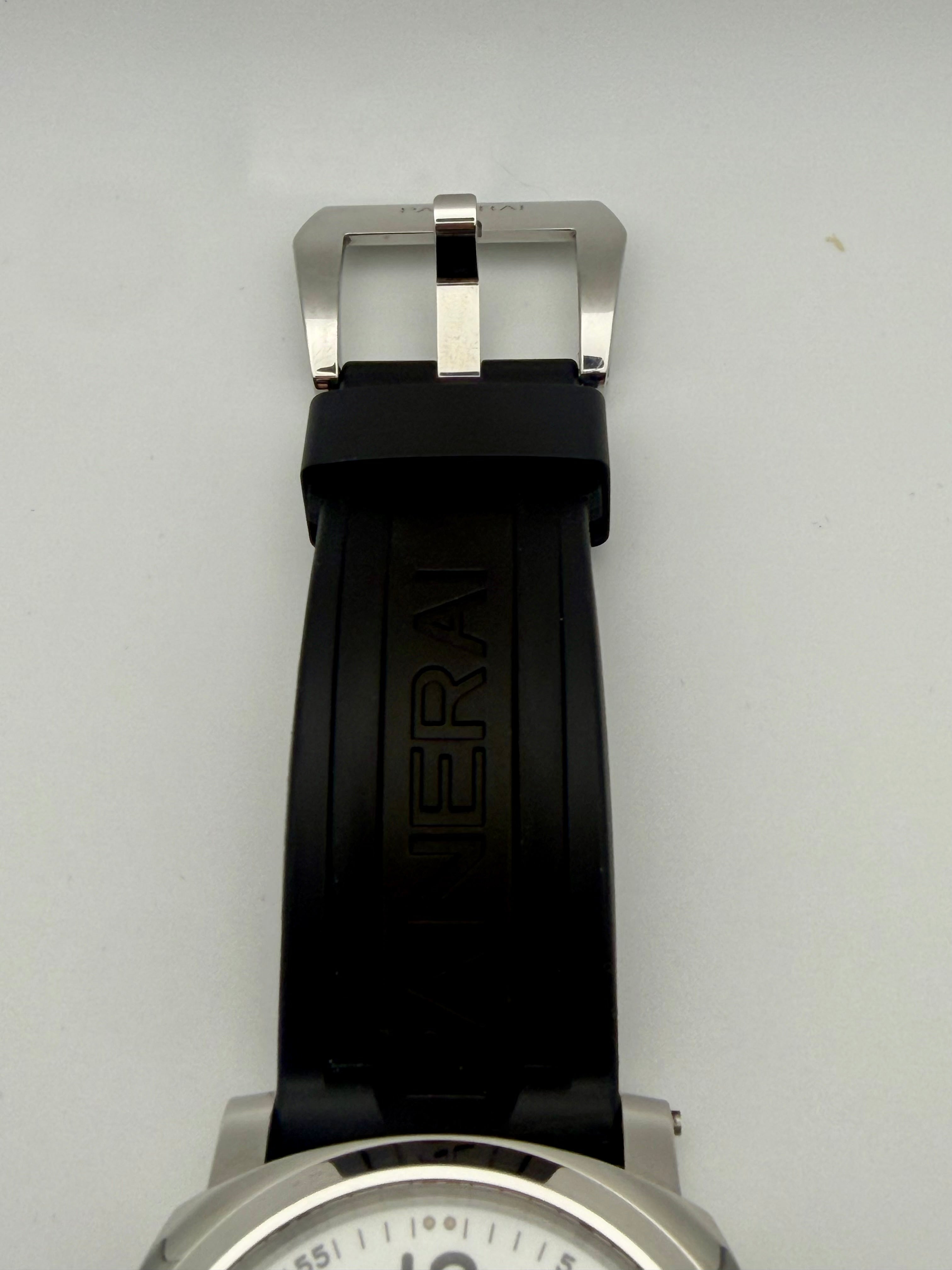 PANERAI LUMINOR 44 8 DAYS WHITE Dial on BLACK PANERAI STRAP PA0062 2017