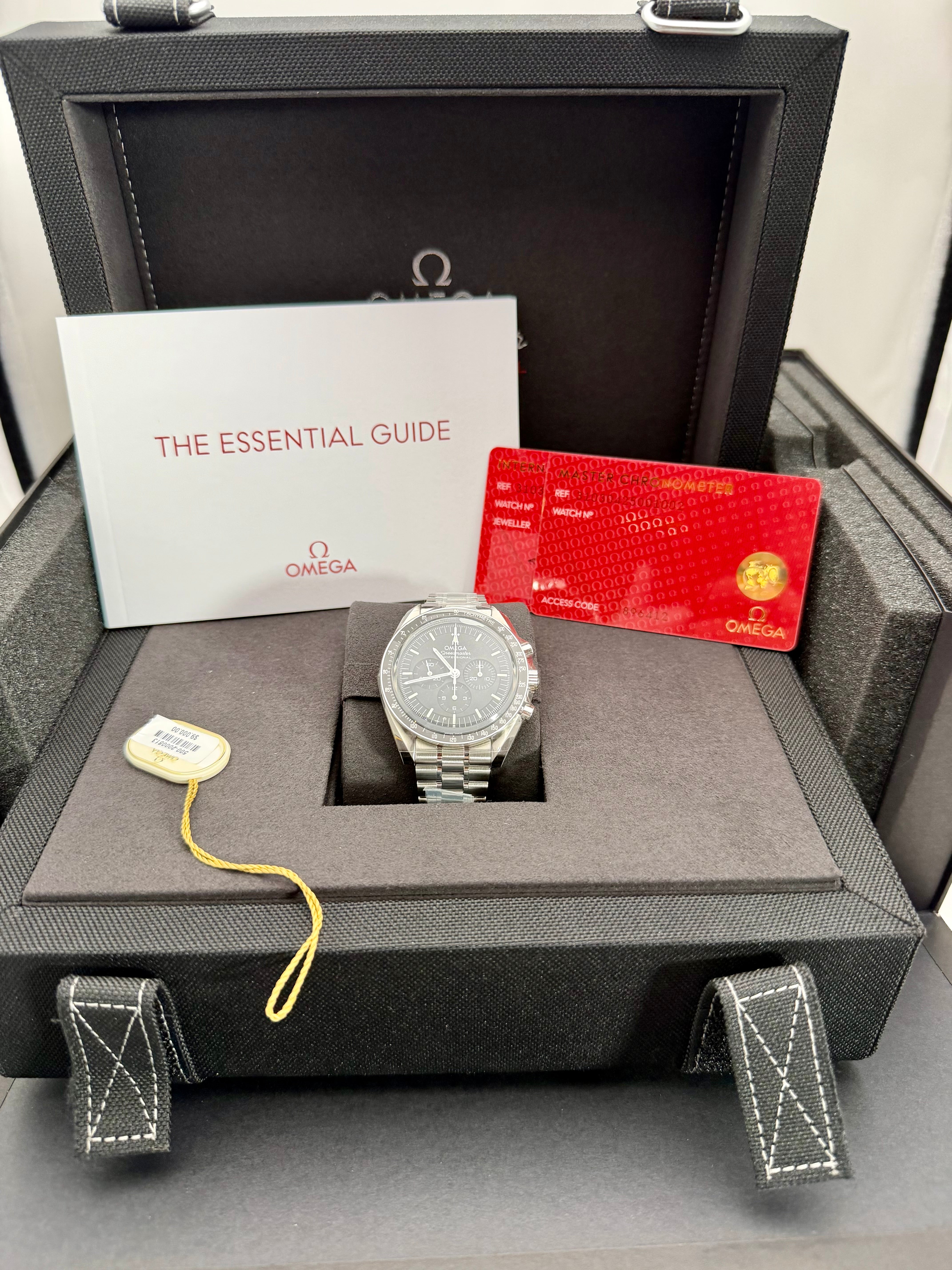 Omega Moonwatch Professional Co-Axial Master Chronometer Chronograph Black Dial on Bracelet 310.30.42.50.01.002 Complete 2026