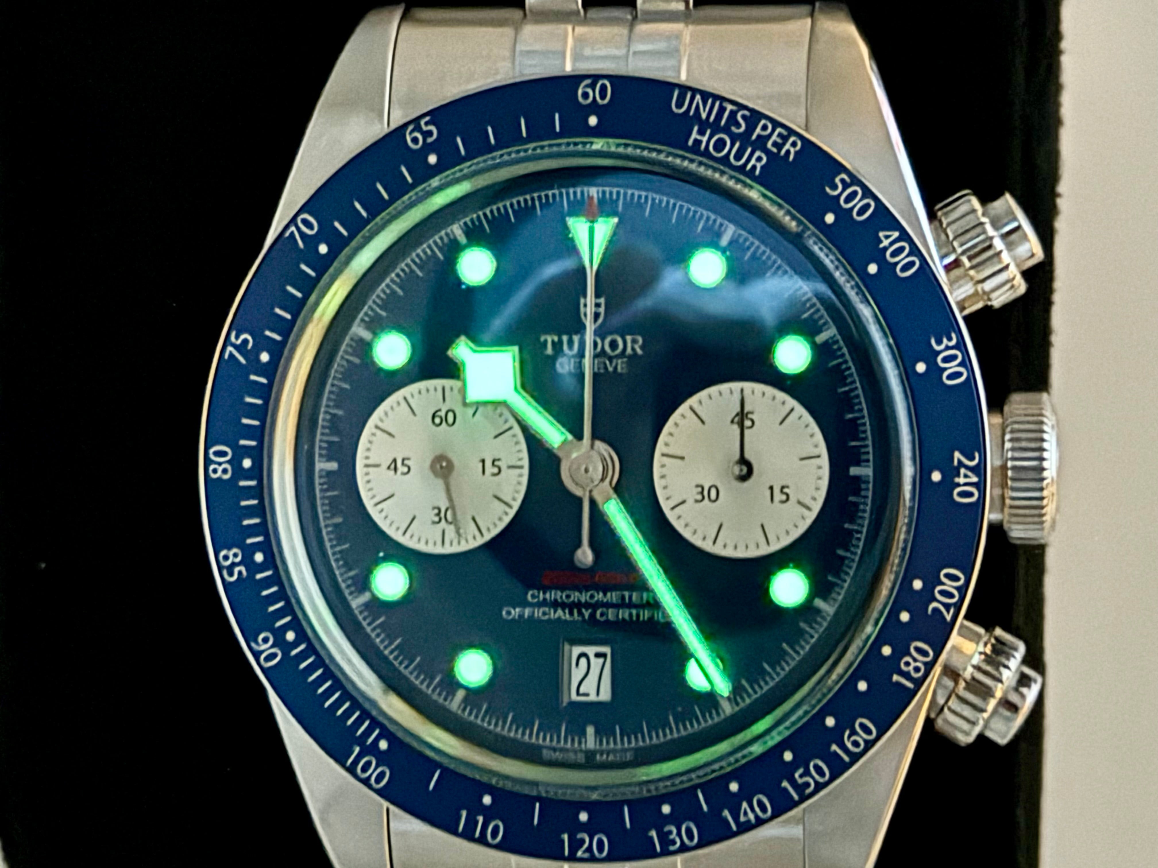 Tudor Black Bay Chrono Blue Dial on Bracelet M79360B-0002 Complete 2024