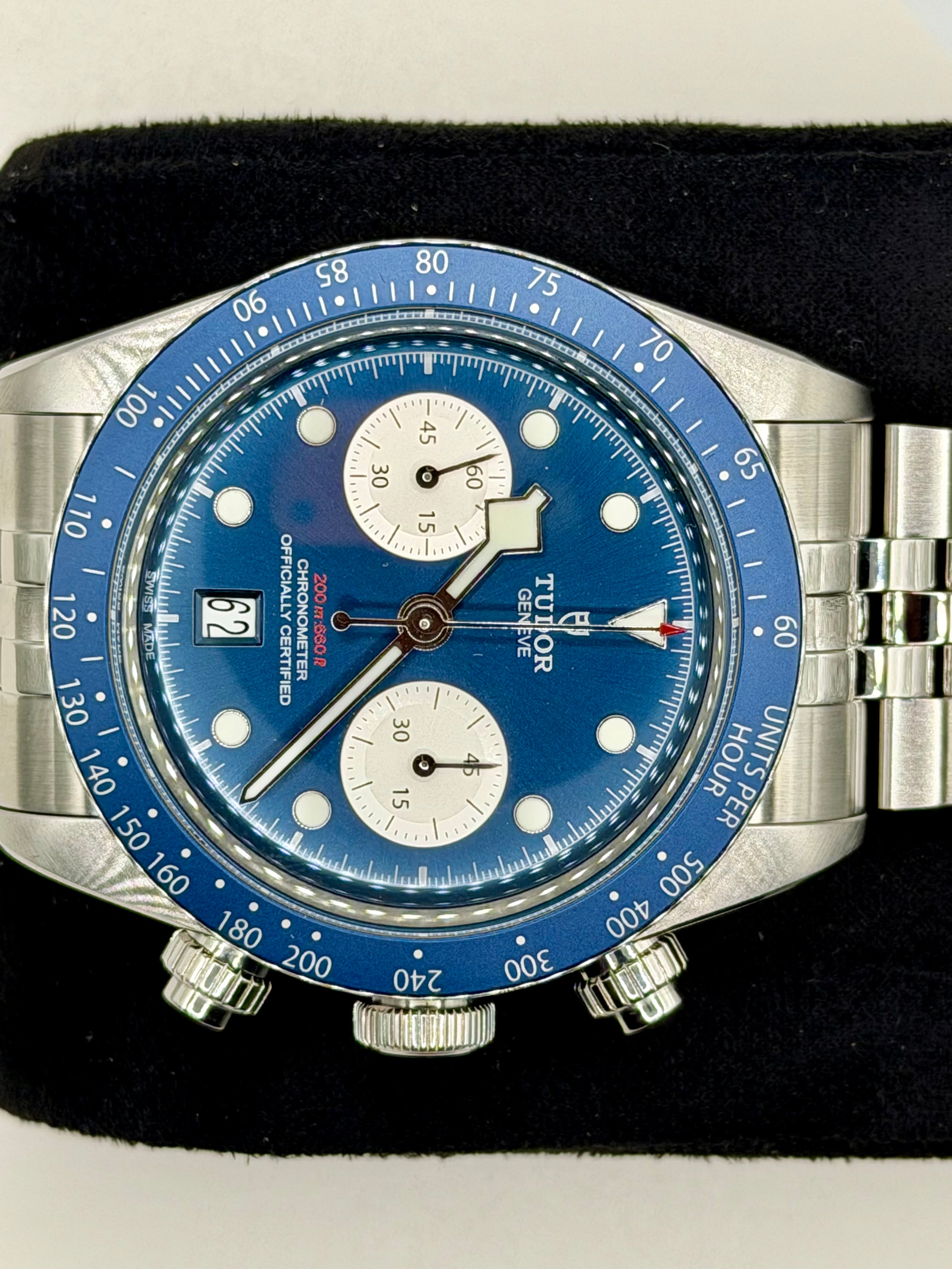 Tudor Black Bay Chrono Blue Dial on Bracelet M79360B-0002 Complete 2024