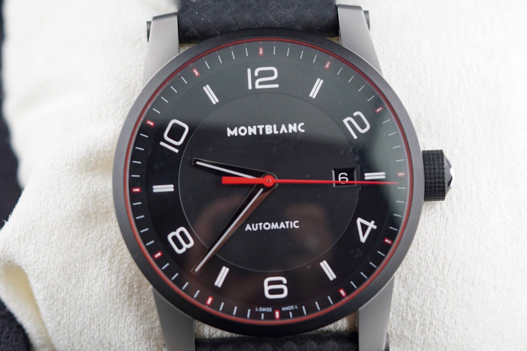 Mont Blanc Time Walker Automatic Black Dial on Strap 101551 with Box