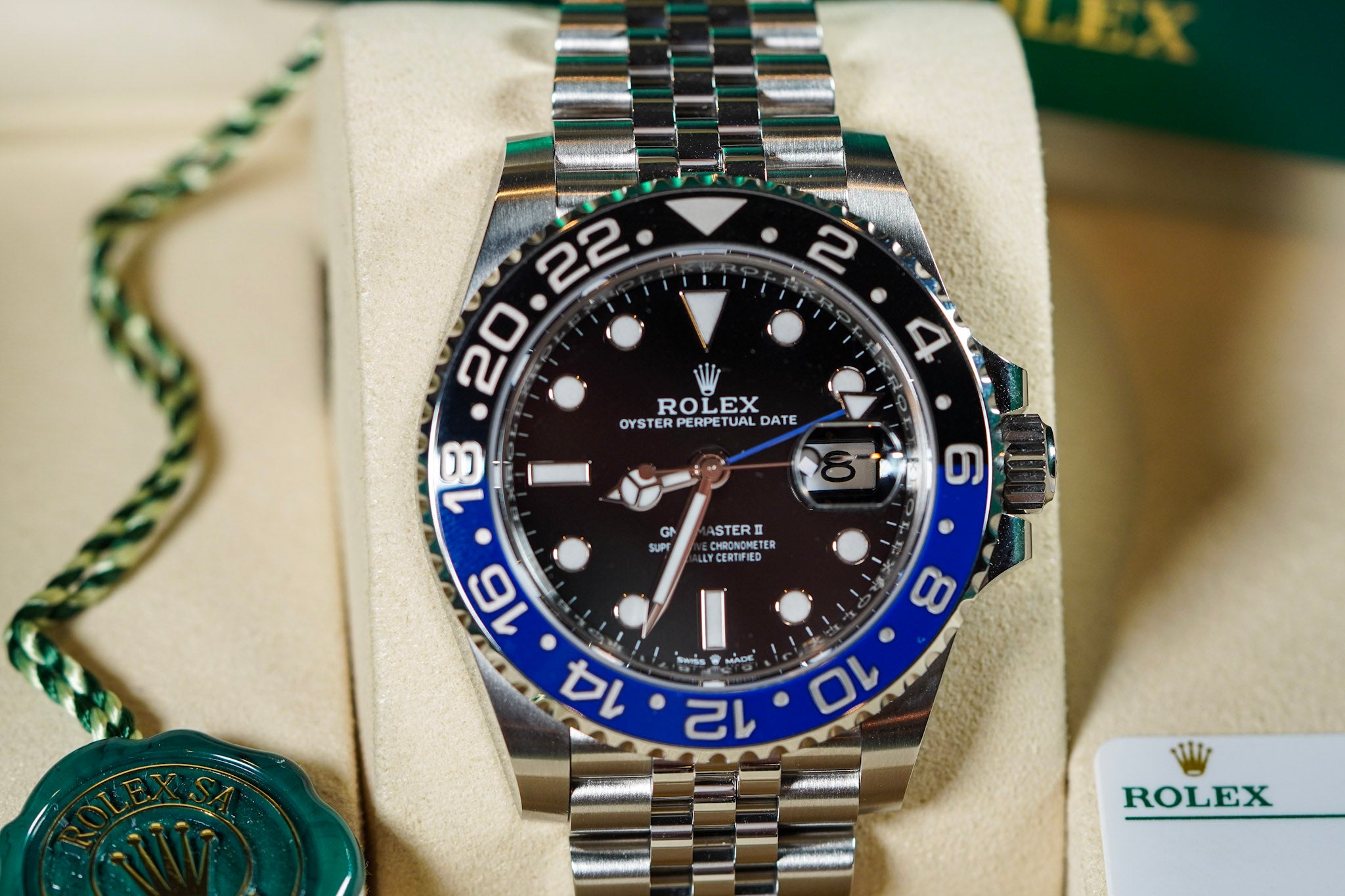 2025 Rolex GMT-Master II “Batgirl” 126710BLNR – Jubilee Bracelet – Full Set