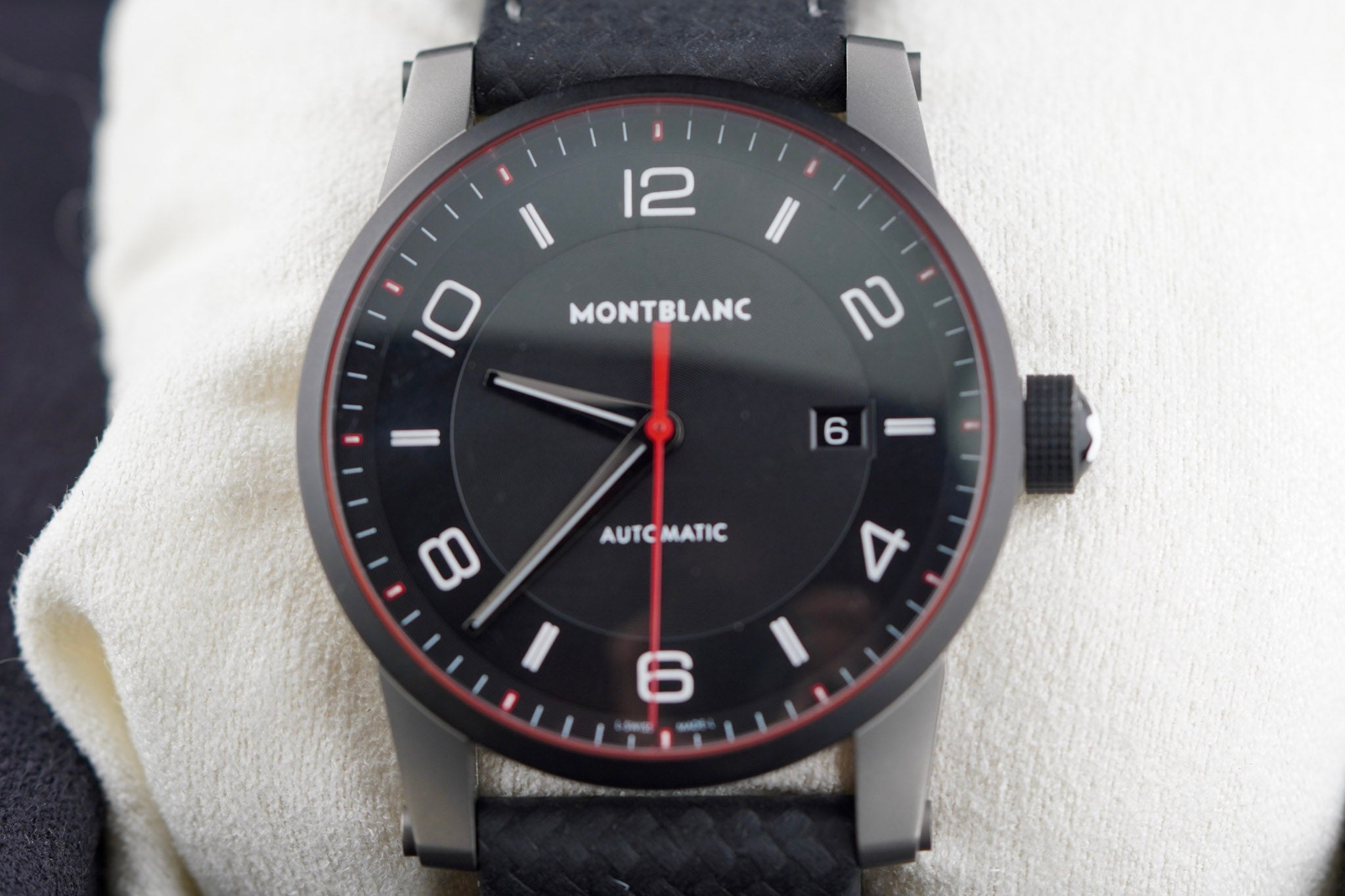 Mont Blanc Time Walker Automatic Black Dial on Strap 101551 with Box
