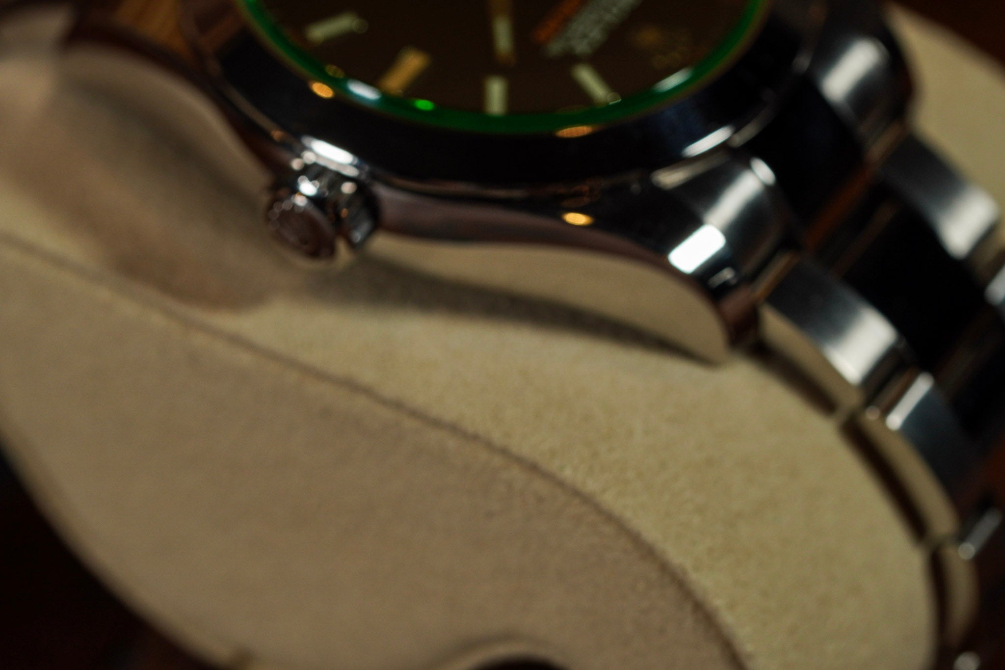 Rolex Milgauss 116400GV 2021 Black Dial Green Crystal Box & Card