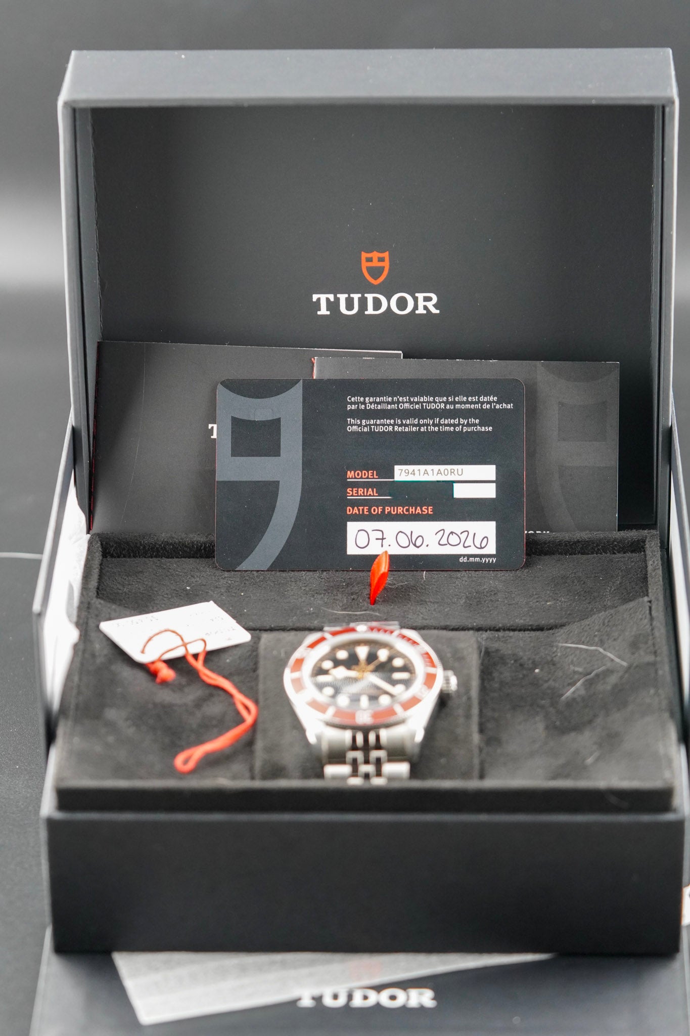 Tudor Black Bay Black Dial on Bracelet M7941A1A0RU-0003 Complete 2026