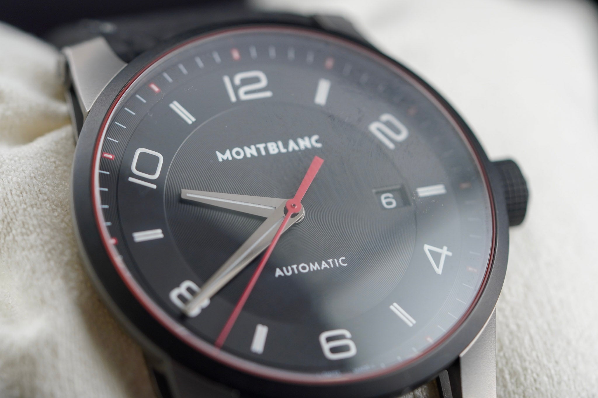 Mont Blanc Time Walker Automatic Black Dial on Strap 101551 with Box
