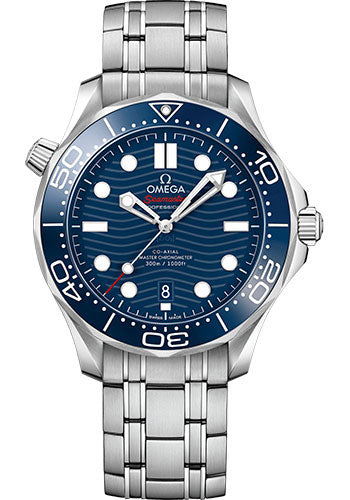 Omega Seamaster Diver 300M Co-Axial Master Chronometer Blue Dial on Bracelet 210.30.42.20.03.001 Complete 2026