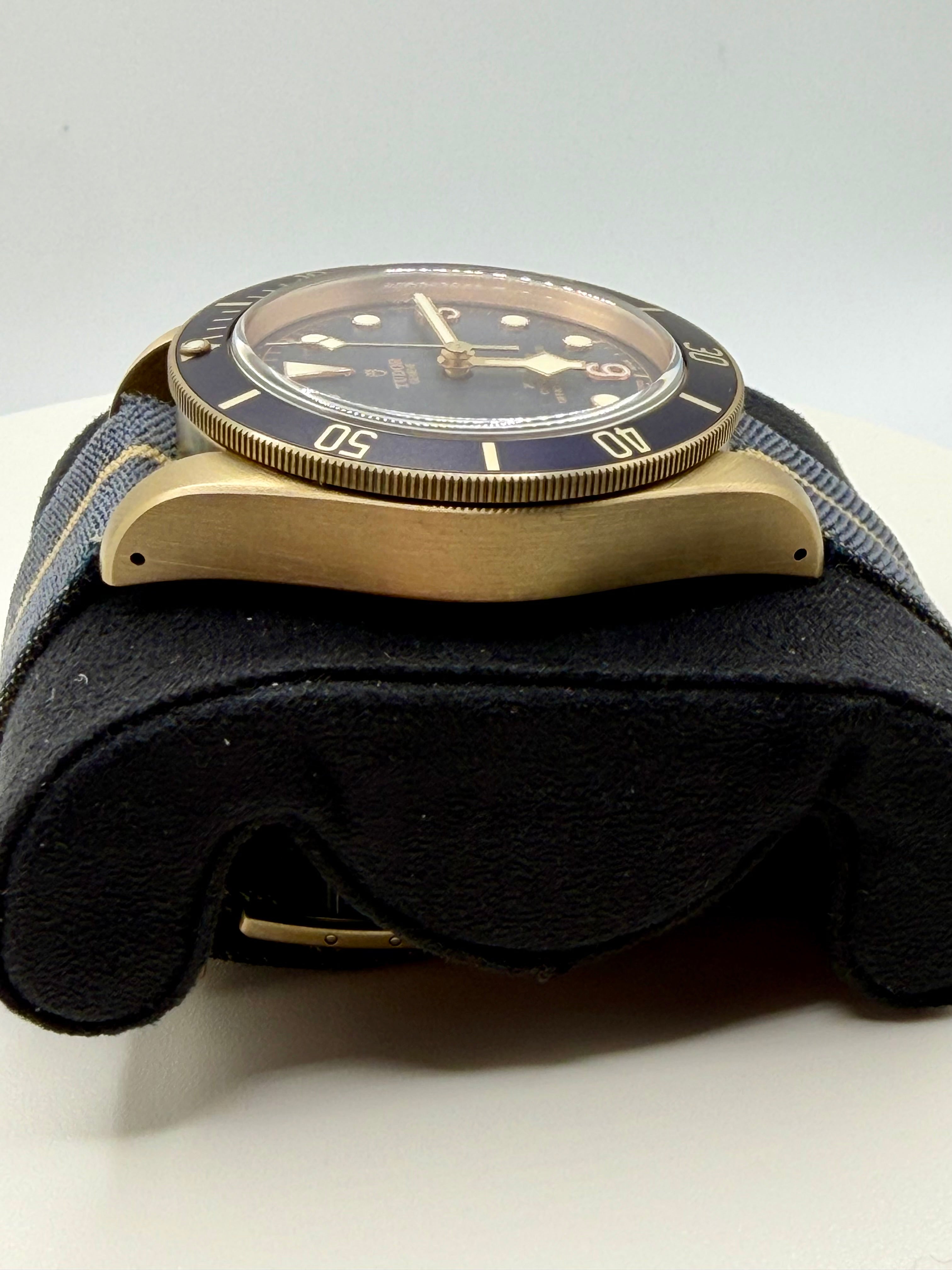 Tudor Black Bay Bronze Slate Grey Dial on Leather Strap M79250BA-0002 Complete 2019